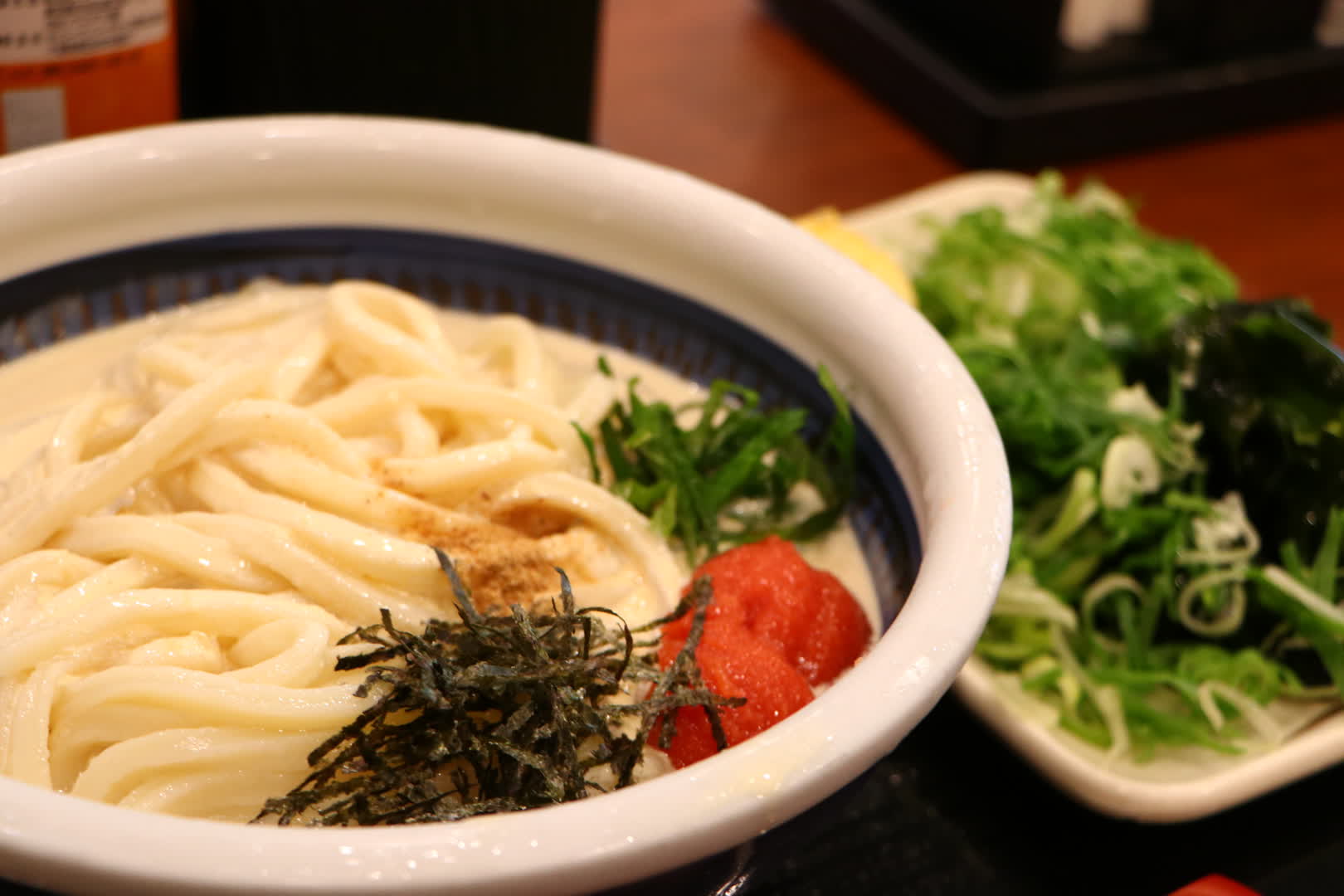 丸亀製麺の冷やし明太クリームうどん得サイズ