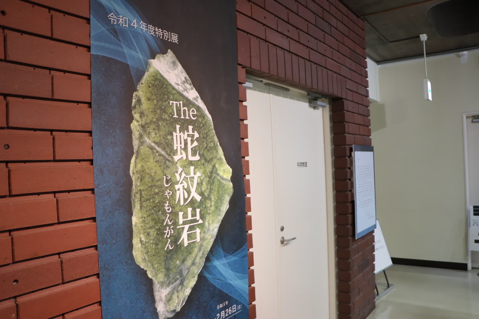 「The 蛇紋岩展」の入り口